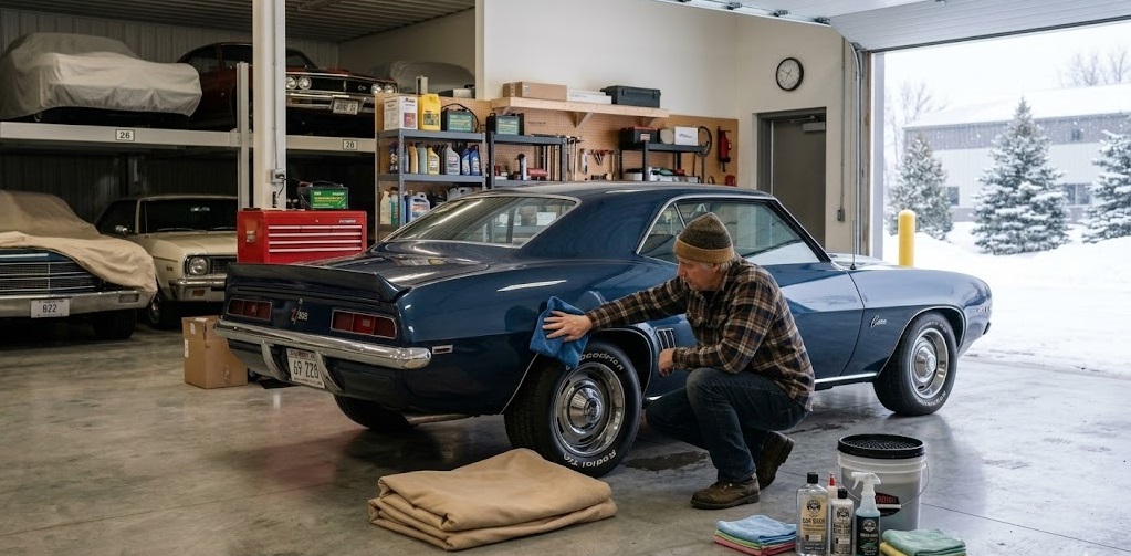 Classic Car Storage Garage Setup in Green Bay
